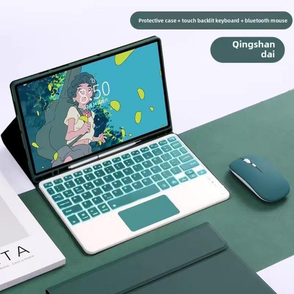 For Samsung Galaxy Tab S9Ultra Case with Bluetooth Keyboard Compatible S7 S8 S9 FE Ultra Thin Protective Cover