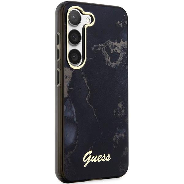 Etui Do Samsung Galaxy S23 Guess Golden Marble Czarne