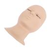 Detachable Single Fold Eyelid Lash Mannequin Head Silicone Eyelash Training Model for Makeup Practic
