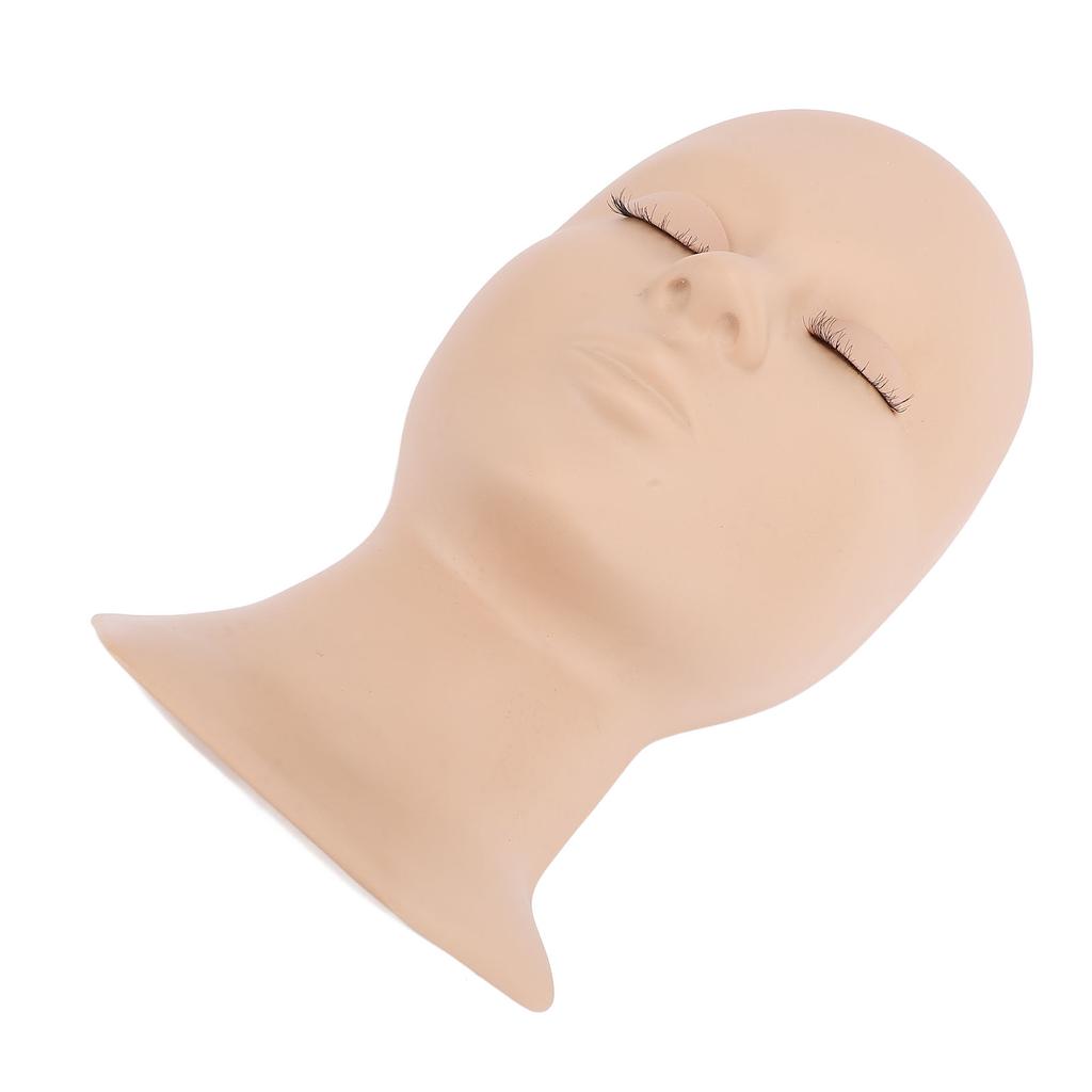 Detachable Single Fold Eyelid Lash Mannequin Head Silicone Eyelash Training Model for Makeup Practic