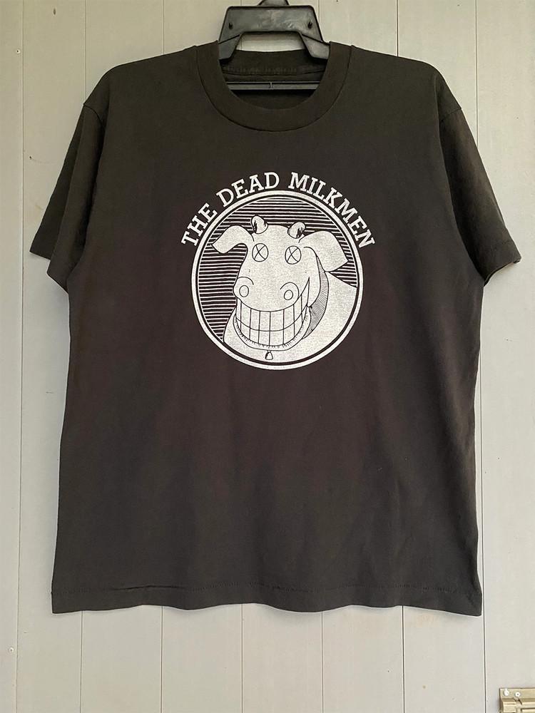 The Dead Milkmen Band Music Black T-Shirt Cotton All Size RD189 Unisex T-Shirt S