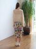 Fabric Seoul Flower Jacquard Skirt_Ivory