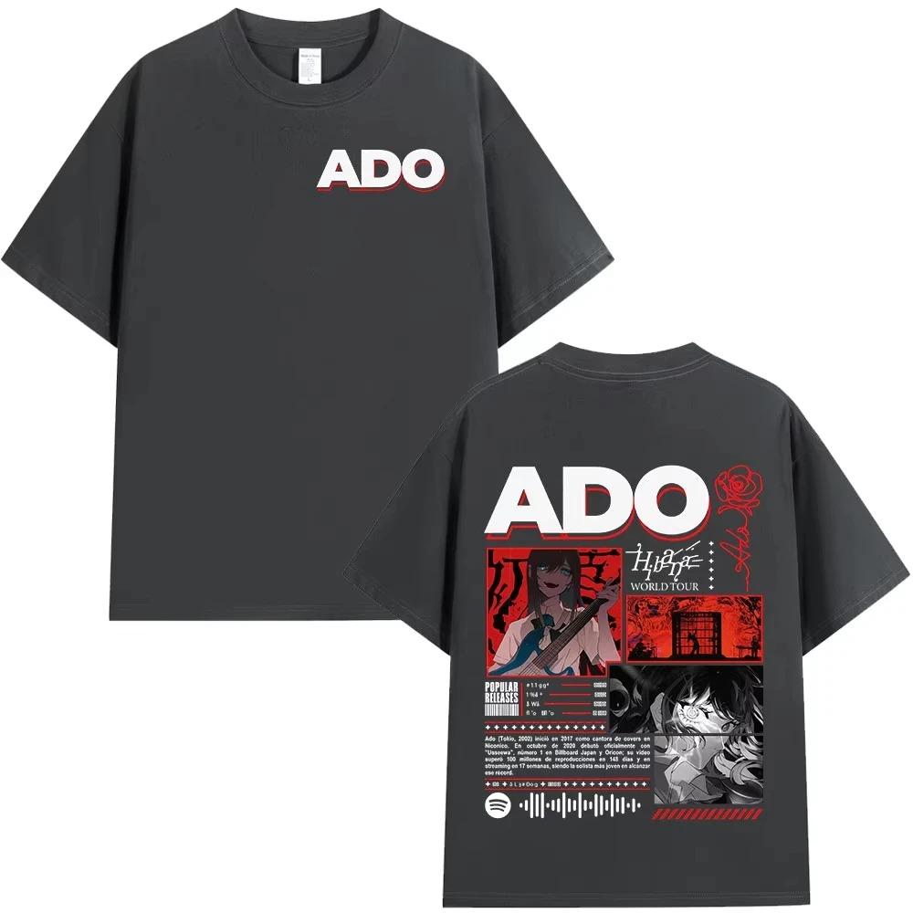 Ado 2026 World Tour Hibana TShirt Unisex Fashion Harajuku Cotton Casual Oversized Short Sleeve Women And Unisex TShirt