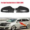For Opel Vauxhall Astra H 2004-2009 Car Rearview Replacement Side Mirror Cover Wing Cap Exterior Door Case Trim Carbon Fiber