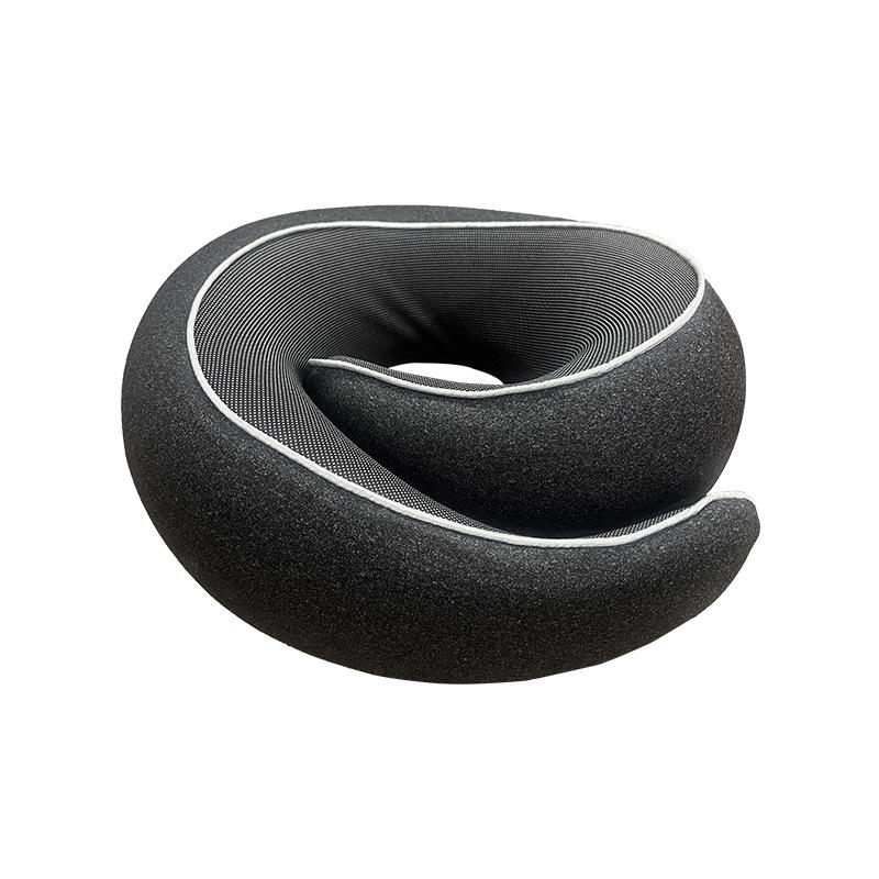 U-Shaped Neck Pillow Snail Travel Pillow Airplane Pillow U-Shaped Pillow Neck Support Pillow Office Nap Travel чёрный