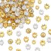 100Pcs Flowers Beads Caps 8/10/12mm Lotus Spacer beads Pendant Bead Tray for Jewelry Making Charms DIY Bracelet Necklace Earring
