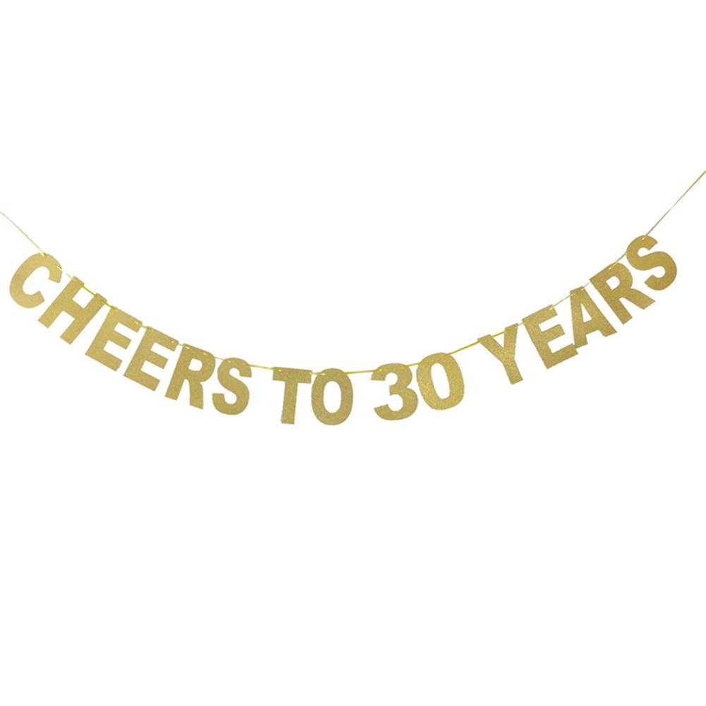 buy gold glitter letter print banner cheers to 10 90 years flag decoration for birthday wedding anniversary celebr at affordable prices free shipping real reviews with photos joom