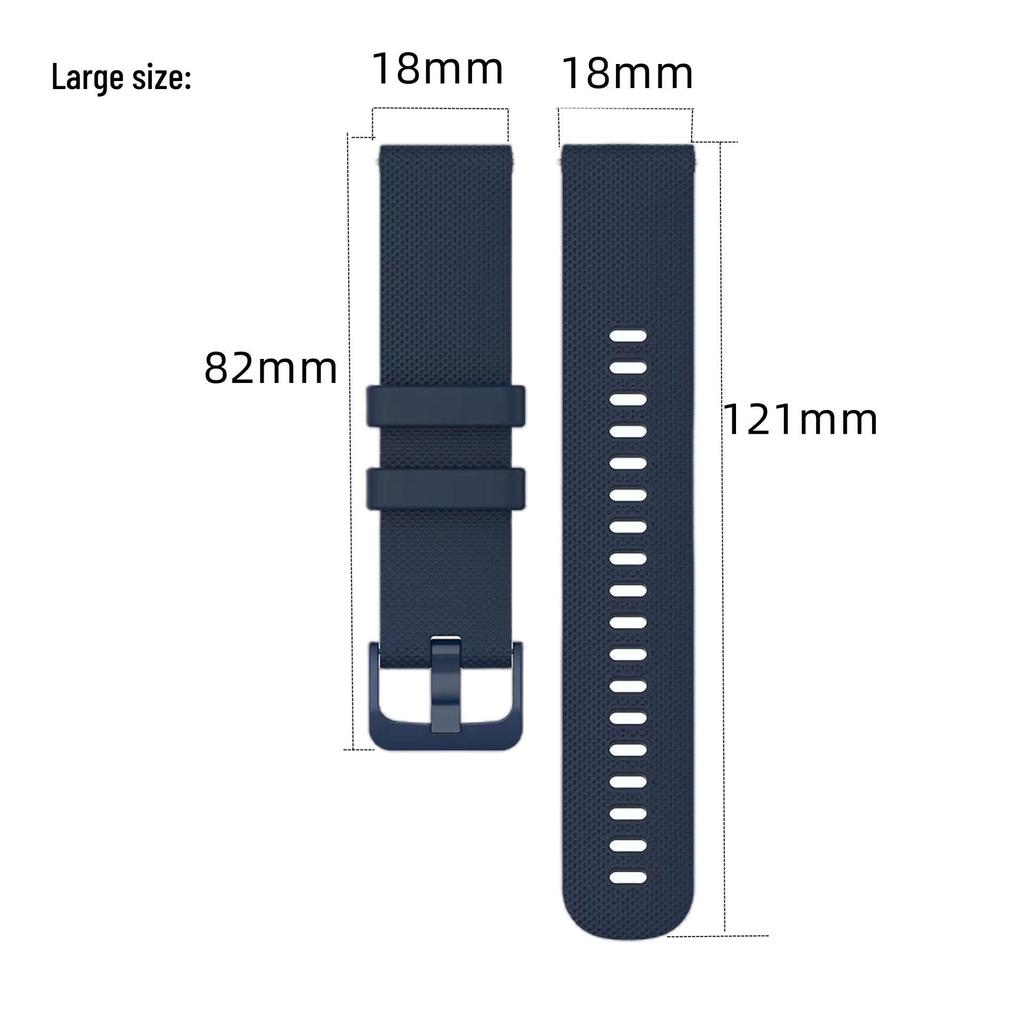 Universal Silicone Quick Release Watch Band for Samsung, Huawei, Garmin (18/20/22mm)