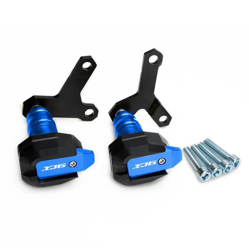 

Moto Parts Crash Pads For Yamaha XJ6 Diversion XJ6N Frame Sliders Motorcycle Accessories Engine Guard Protector XJ 6 6N Anti синій