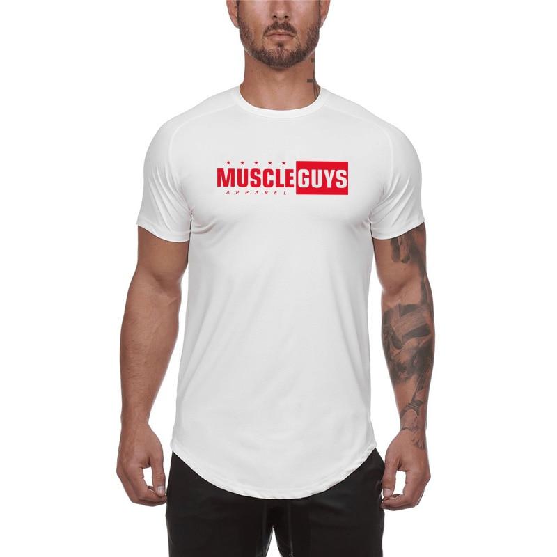 Do The Work Summer Cool Ice Sports Fitness Culturism Antrenament Bărbați Uscare rapidă Casual Alergare Fitness All-match Slim Fit Tricou