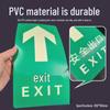 Longchan Luminous Safety Exit Evacuation Arrow Floor Sticker