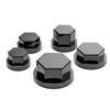 8-20mm screws 30pcs/set Motorcycle Screw Nut Caps Motorbike Bolt Cover Decoration fit for Yamaha Kawasaki Honda Black
