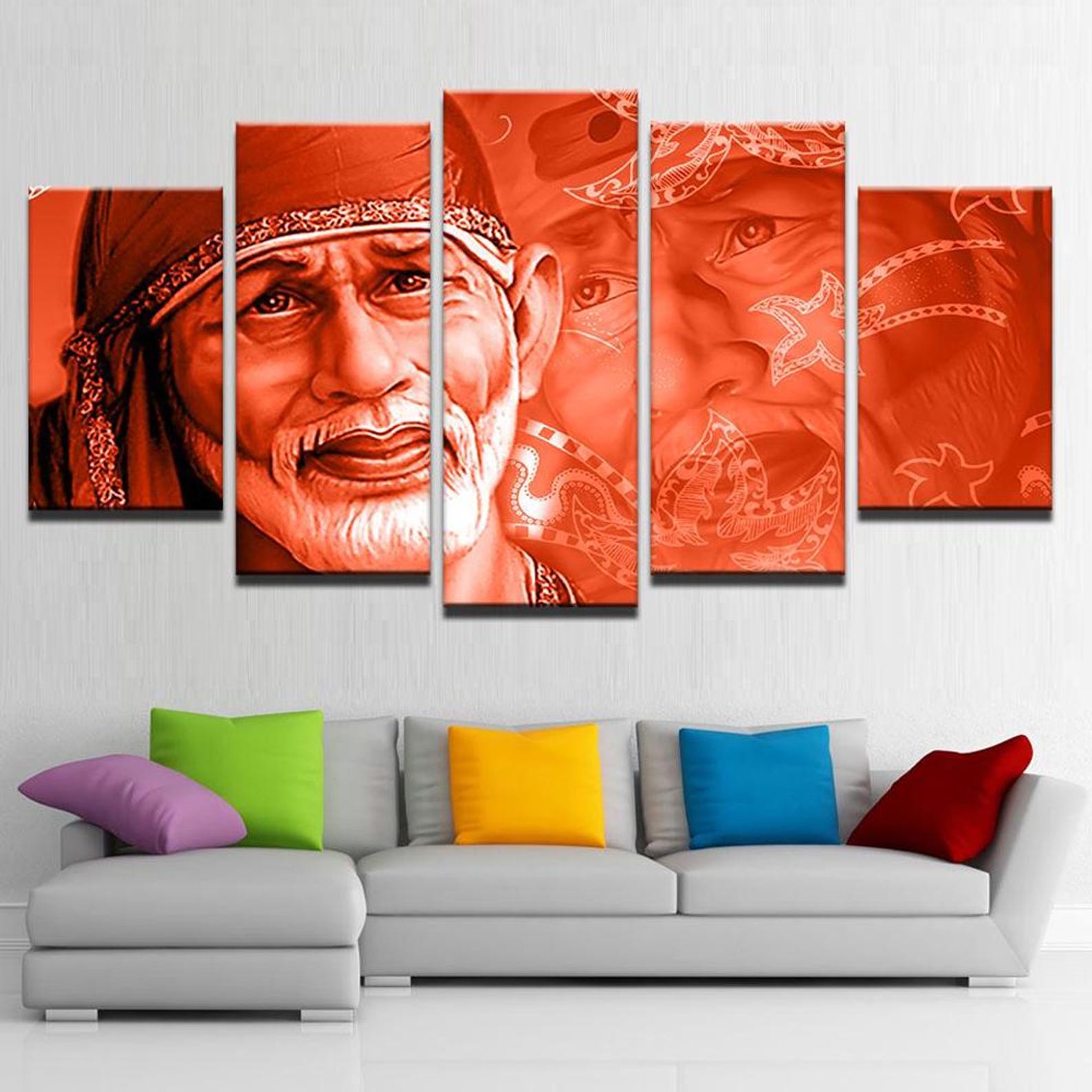 

5 Panel Canvas Painting Wall Art For Living Room Home Decor 20X35 20X45 20X55CM