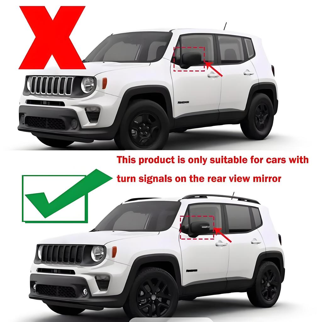 Rear View Mirror Cover Trim for Jeep Renegade 2016-2026 Side Mirror Shell Protector Shell Carbon Fiber Car Styling Accessories