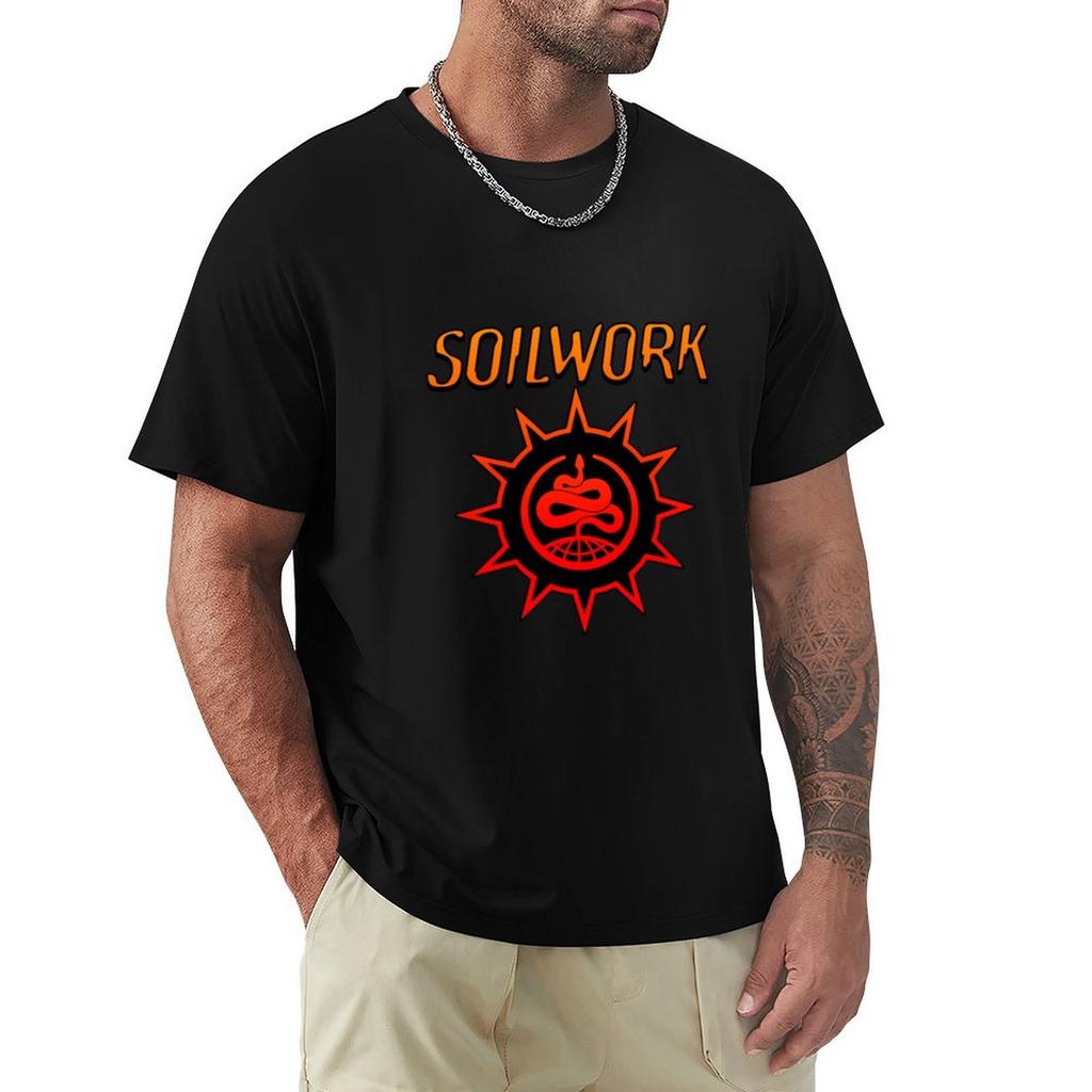 Soilwork Merch logo T-shirt vintage top estivo Abbigliamento abbigliamento uomo