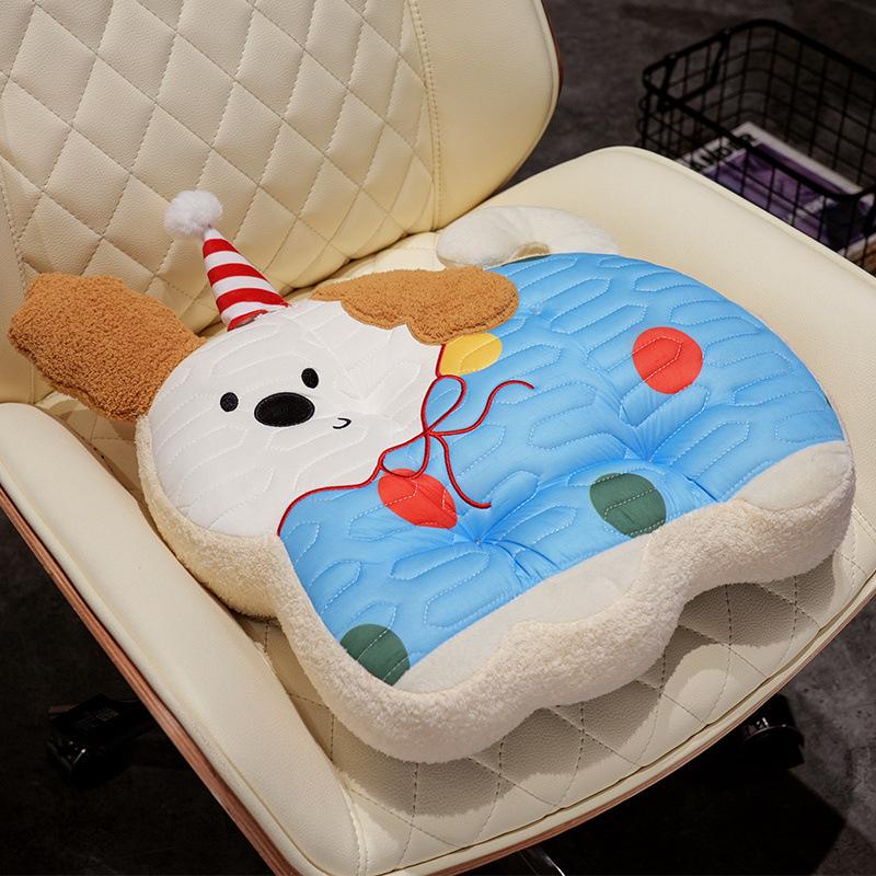 Cartoon Puppy Dog Latex Seat Cushion Girl Office Sedentary Butt Cushion Chair Cushion Tatami Futon Seat Cushion