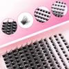 European & American Individual Cluster False Eyelashes - Natural Curl, Voluminous & Segmented DIY Extension Fibers