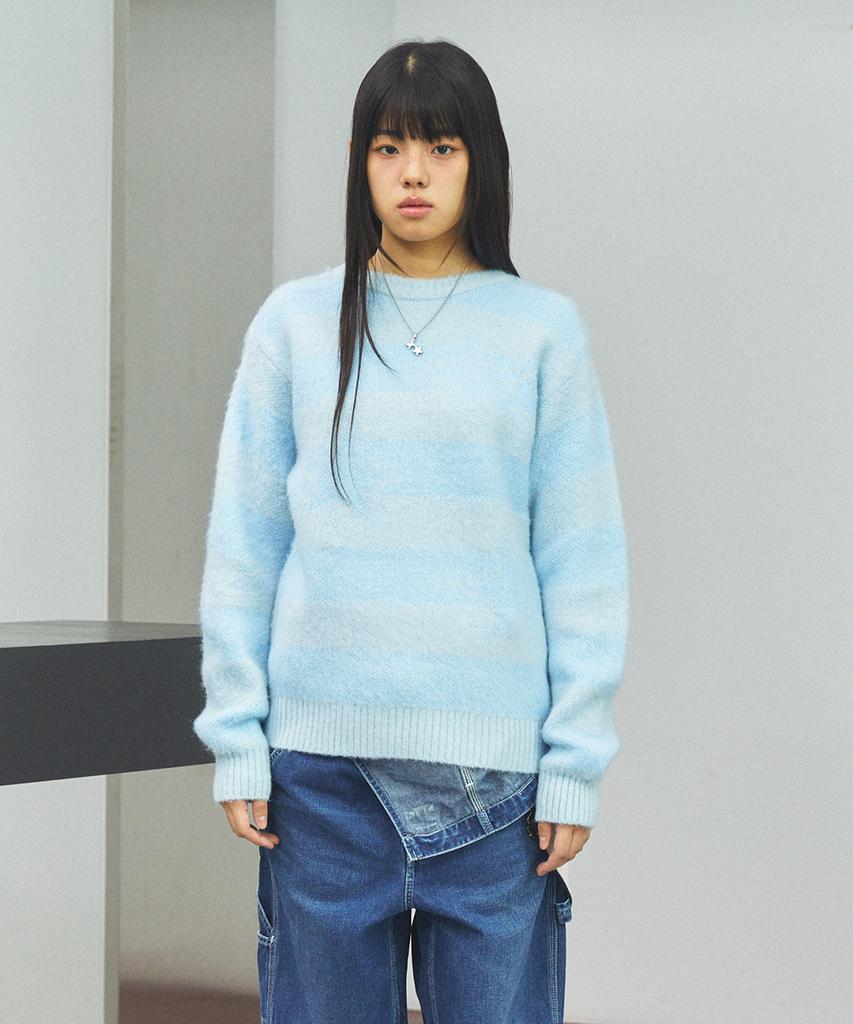 CAVISH Brushed Star Knit Sweater Blue(Cv2Ffuk600A)