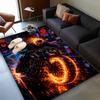 Ghost-Rider On Fire Area Rug Suitable for Indoor And Outdoor,Carpets for Kitchens, Homes, Offices, Living Rooms,Home Decor,Christmas Gift