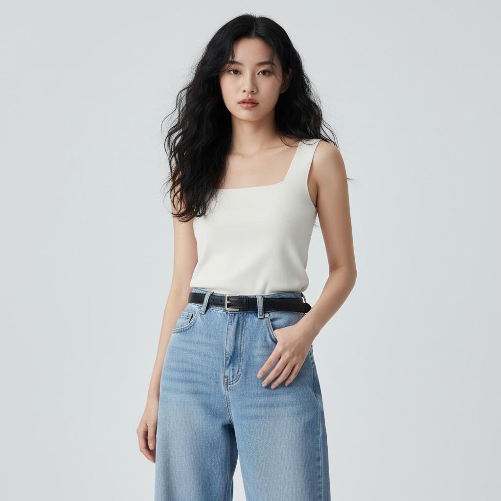 Classic Leather Waist Belt For Women With Alloy Buckle For Casual And Office Wear