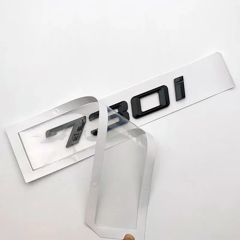 swpzb8 3D Letter Fender Emblem Badge Stickers Decal For 7 Series 730d 730i 740i 745i 750i 760i E38 E65 F01 F02 E66 Chrome Glossy Black