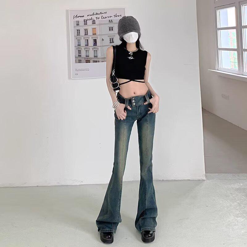 

Women s Retro High-Waisted Micro-Flare Jeans - 2025 Autumn Slimming Design 4XL
