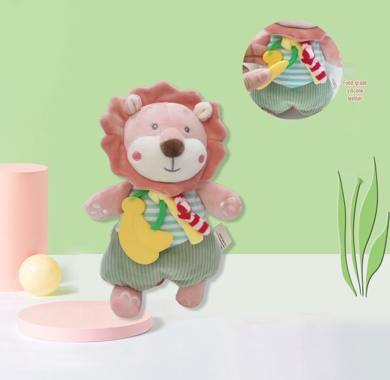 Baby Soothing Tag Blanket - Edible Sleep Aid & Early Education Cartoon Plush Doll