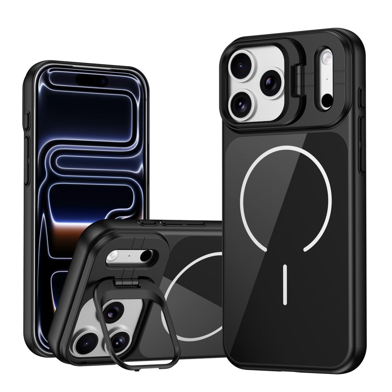 

Magnetic Anti-Drop Protective Case for Apple 17 Pro Max with Eye Protection Stand Apple 12 Pro Max