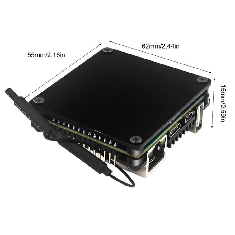 Αναπτυξιακή Πλακέτα Θήκη Αλουμινίου Προστατευτική Θήκη Ψύξης Μεταλλικό Προστατευτικό Περίβλημα Ψύξης για Orange Pi 2