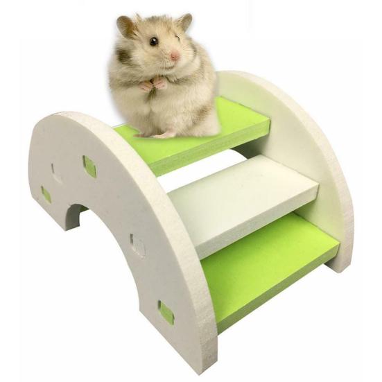 Hamster Rat PVC Animal Small Cute Pet Mouse Funny Playing Toy Ladder Bridge