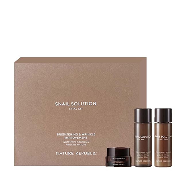

Пробный набор Nature Republic Snail Solution 3 (Бустер+эмульсия+крем) (3 варианта)
