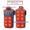 Men's Dual Control USB Heated Vest - 11 Zone, 3 Temperature Settings for Winter