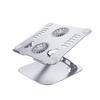 Aluminum Alloy Laptop Cooling Stand with 360° Rotation & Three-Level Adjustability