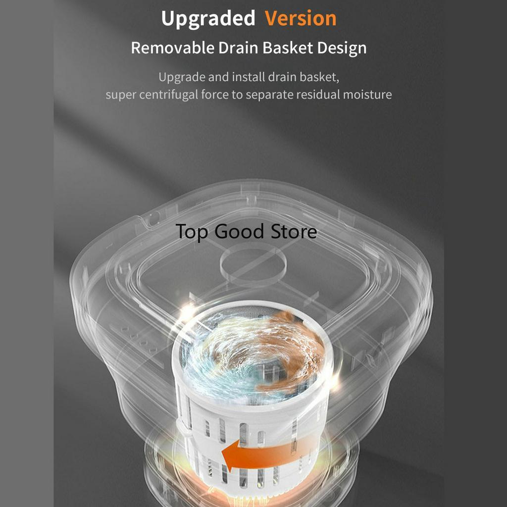 Portable Mini Folding Clothes Washing Machine Bucket 40W 110V-240V/50Hz Automatic Home Travel Self-driving Tour Underwear Foldable Washer and Dryer