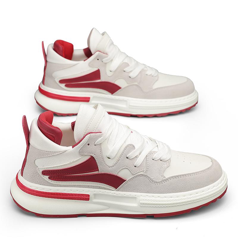 Original Design Board Men's High-Top Breathable Shoes Thick Bottom Casual Sports Sneakers Fashionable Shoes For Male Students