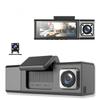 Triple-recording Dash Cam with Front, Interior, and Rearview Recording, Plus a Reversing Camera Function. It Features a Compact