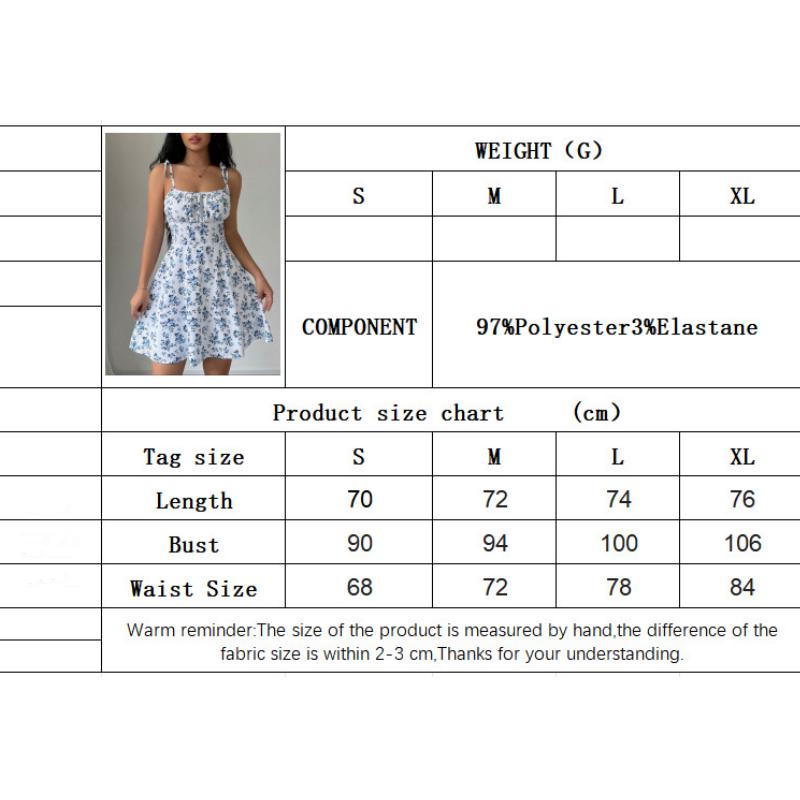 2025 Summer New Style, European and American Women's Clothing, Floral Camisole Skirt, Short Dress, Square Neck, Gentle Style Short Skirt