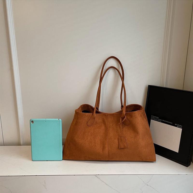 Yogodlns Women Vintage Tote Bag Solid Color Shoulder Bag Large Capacity Handbag Commute Satchel Bag for Work Travel Shopping