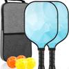 2 Pieces Paddle Racket Set with Bag Composite Sports Honeycomb Core for Beginners,