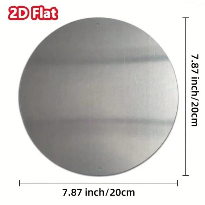 Metal Wall Art Decor: Creative Circular Sign for Home Bathroom Poster