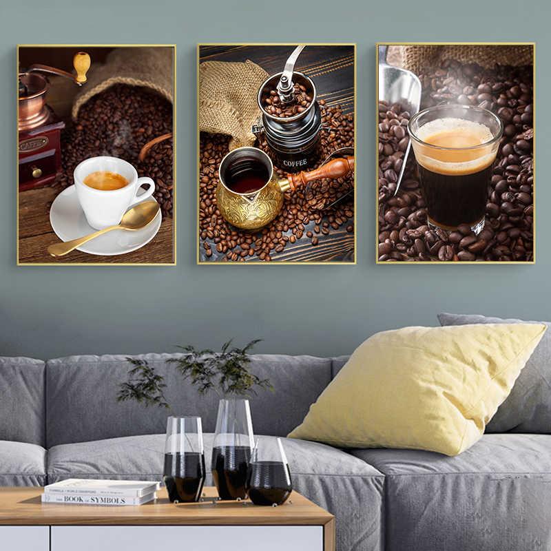 Coffee Posters Kitchen Decorative Painting Nordic Cafe Decor Pictures for Dining Room Wall Art Canvas Prints Cuadro No Frame