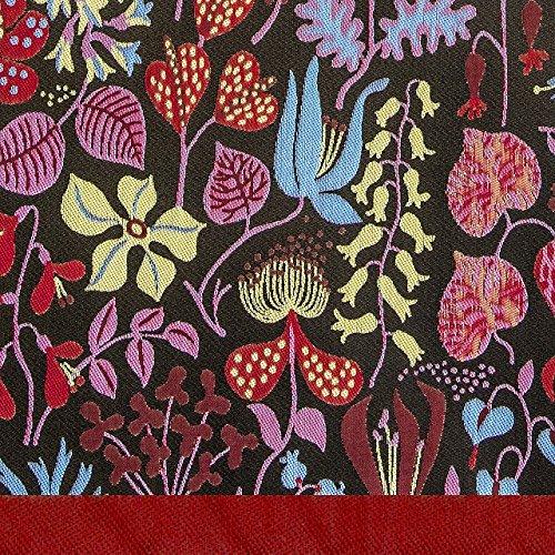 Makita Shoten Stig Lindberg HERBARIUM Red Long Umbrella UV UV Protection Parasol for Sunny or Rainy Day Light Blocking Scandinavian Design Luxury
