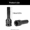 High Strength Driver Set Standard 1/2Inch Pneumatic Wrench Drive Impact Socket Suitable For Electrics Air Devices 3XUF