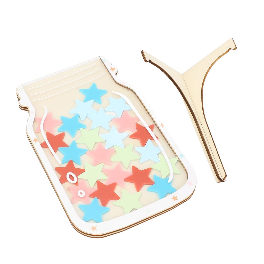 Reward Jar for Kids Solid Wood Magnetic Positive Behavior Incentive Toddlers Potty Training Reward Jar for School