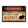 [ Kelly66 ] Warning Koala Rabbit Snake Chickens Elephant Bear Metal Sign Home Decor Bar Wall Art Painting 20*30 CM Size Dy151