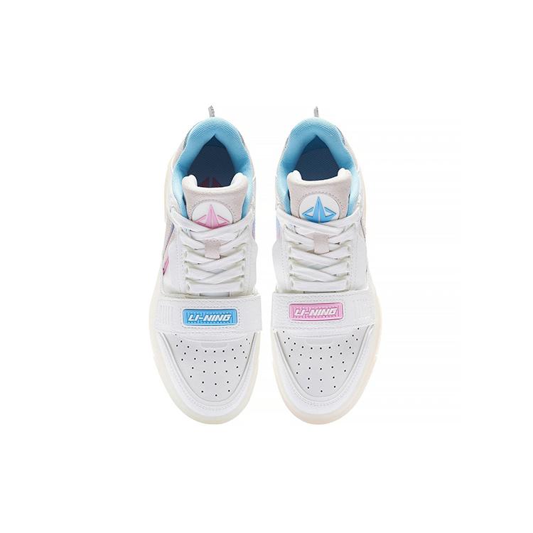 Li Ning Rookie Trendy Low top Vintage Basketball Shoes Women's Ecru ABCS050-4