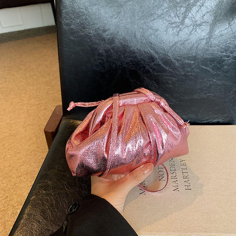 

Французская Нишевая Маленькая Сумка Женская Сумка Новая Простая и Модная Летняя Красивая Сумка Через Плечо Плиссированная Сумка-ракушка