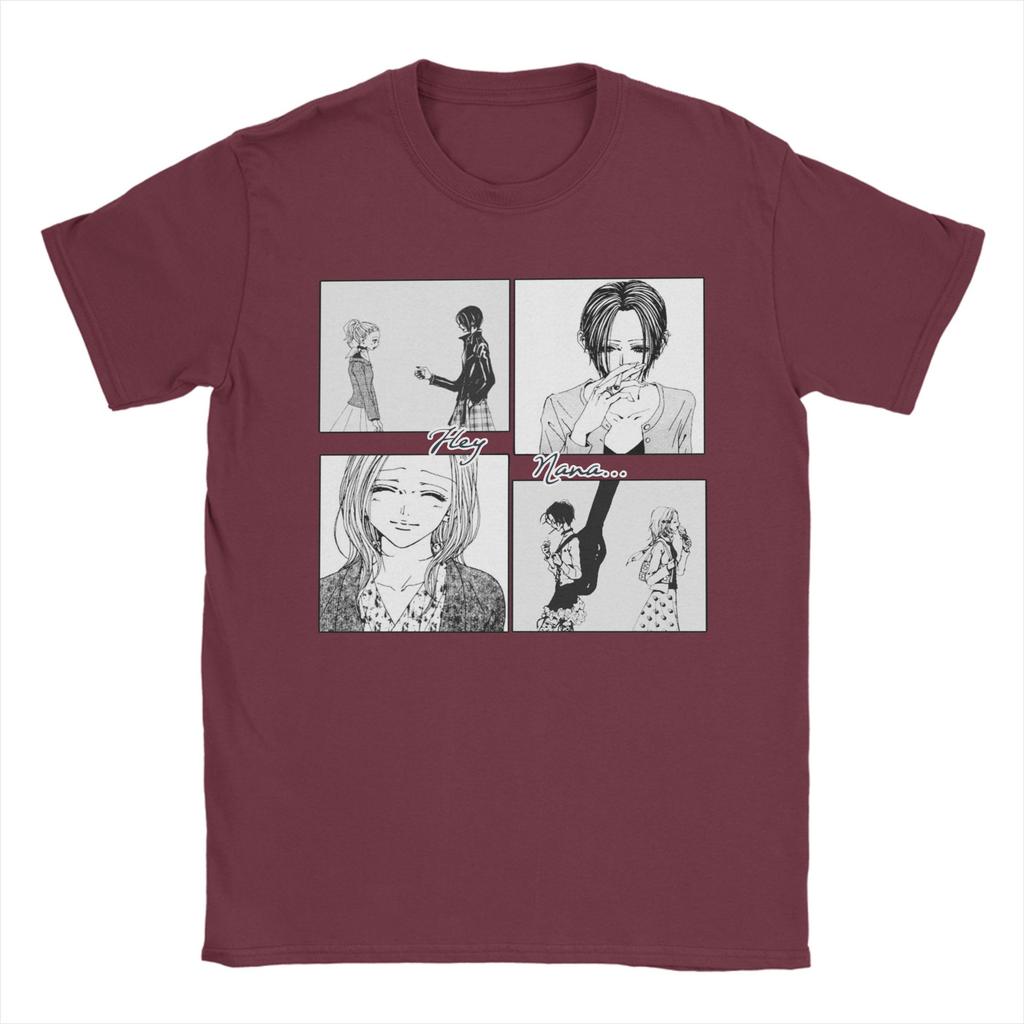 Novelty Hey Nana T-Shirt Men O-neck Short Sleeve Tops Nana Osaki Anime Manga Cotton Summer Clothing