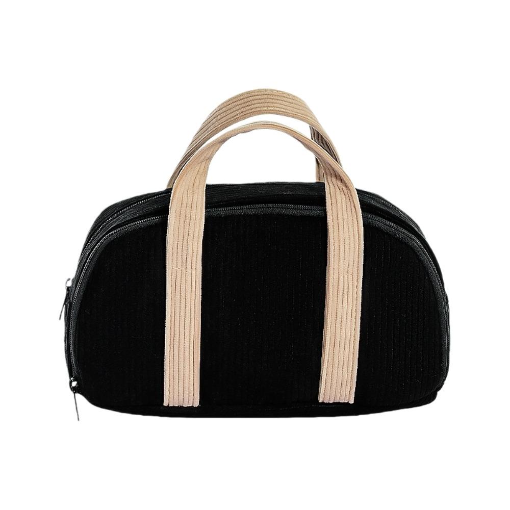 Large Capacity Stationery Bag Thickened Pencils Pouch Creative Colored Velvet Pencil Bag Student