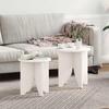 Coffee Table Set of 2 White
